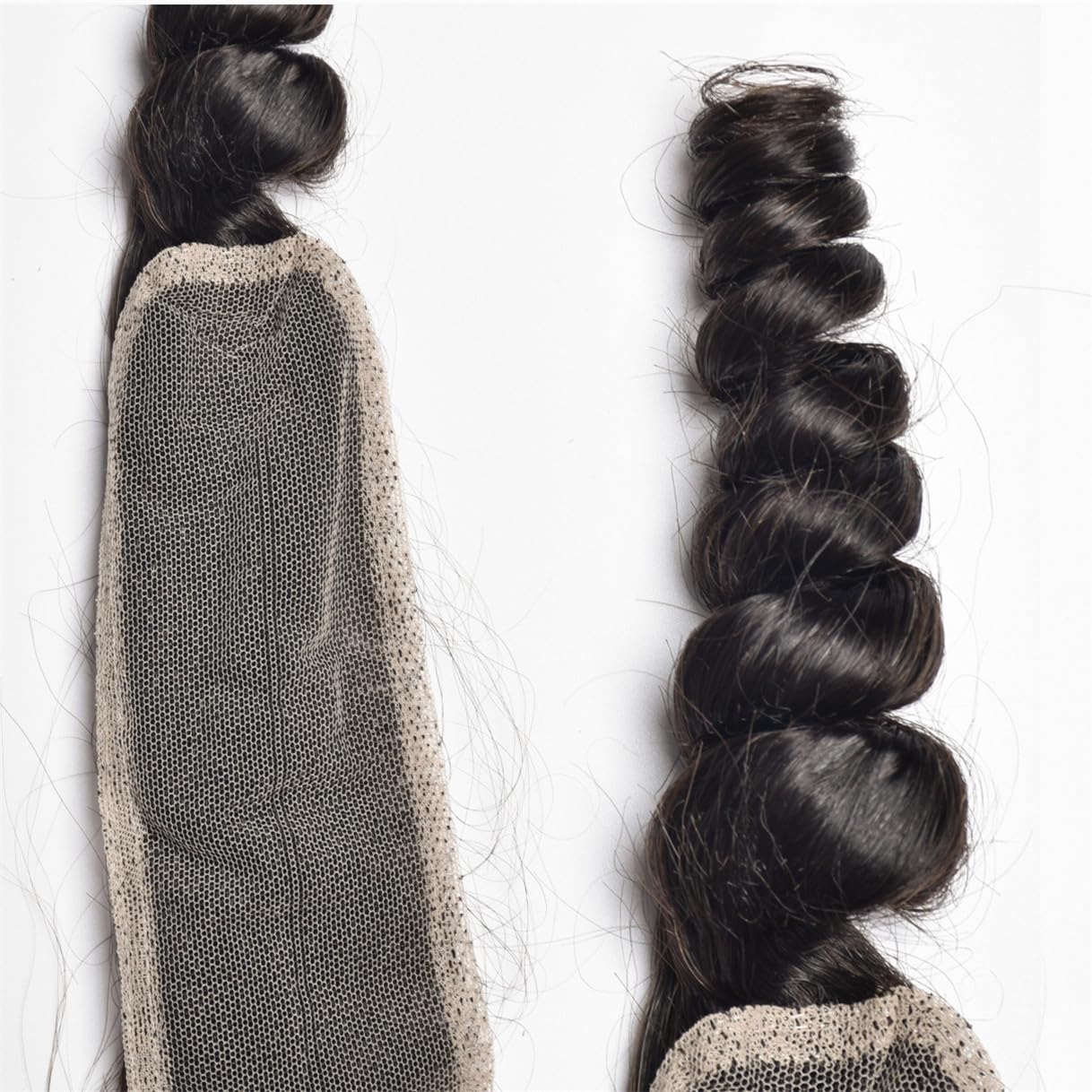 Brazilian Loose Wave Lace Closure - 100% Unprocessed Virgin Human Hair | Natural Black, 14 Inch, Pre-Plucked with Baby Hair