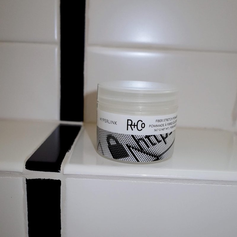 R+Co HYPERLINK Fiber Stretch Pomade - Flexible Hair Styling Pomade for Texture & Definition | All Hair Types