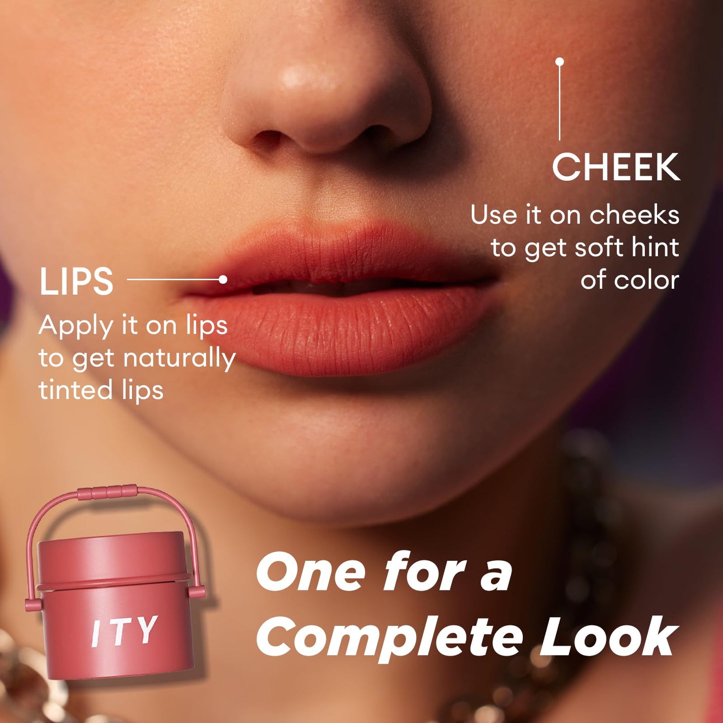 ITY Velvet Matte Finish Lip Stain-Mousse Textured Lip Clay, Red Shade, Conceals Lip Lines, Rich Pigment Lip Tint Lipsticks, 0.14 oz (4g) in Ruby