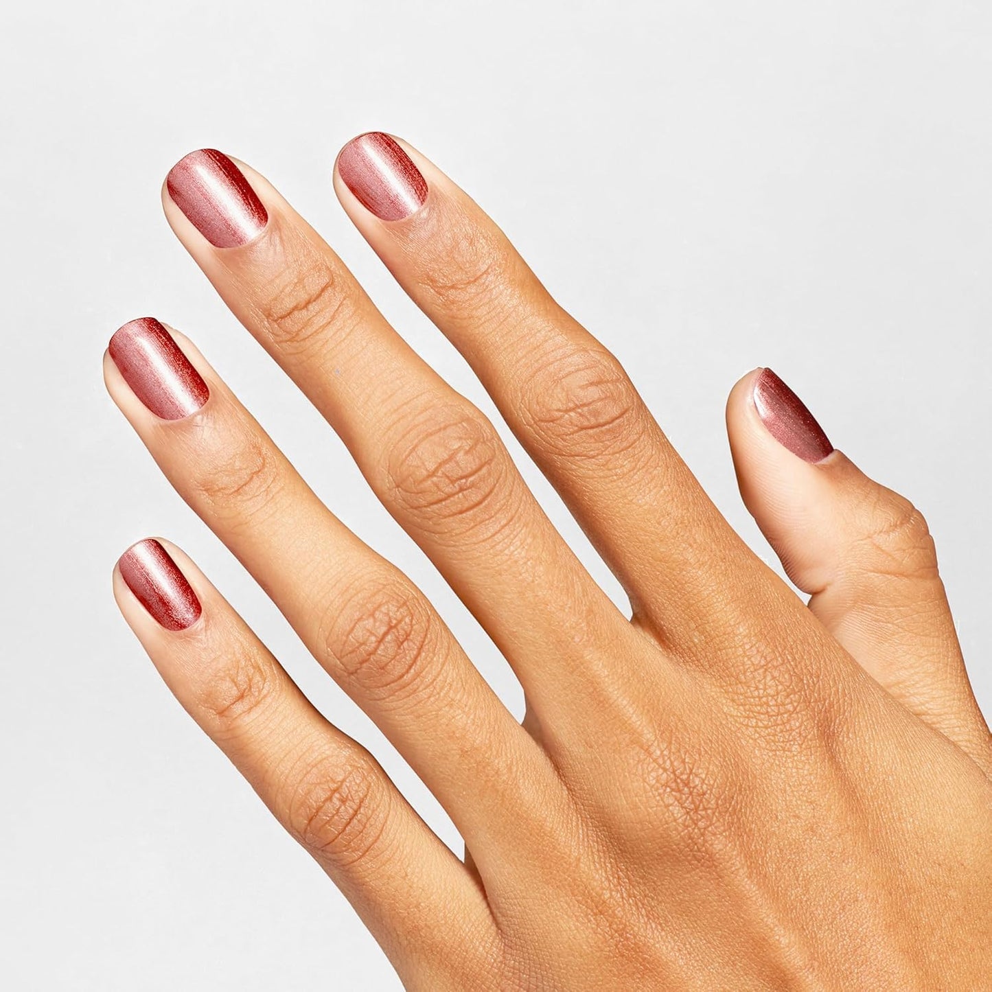 OPI Infinite Shine Stellar Tips | Opaque Bright Brown Metallic Long Wear Gel Like Nail Polish | Metallic Mega Mix Collection