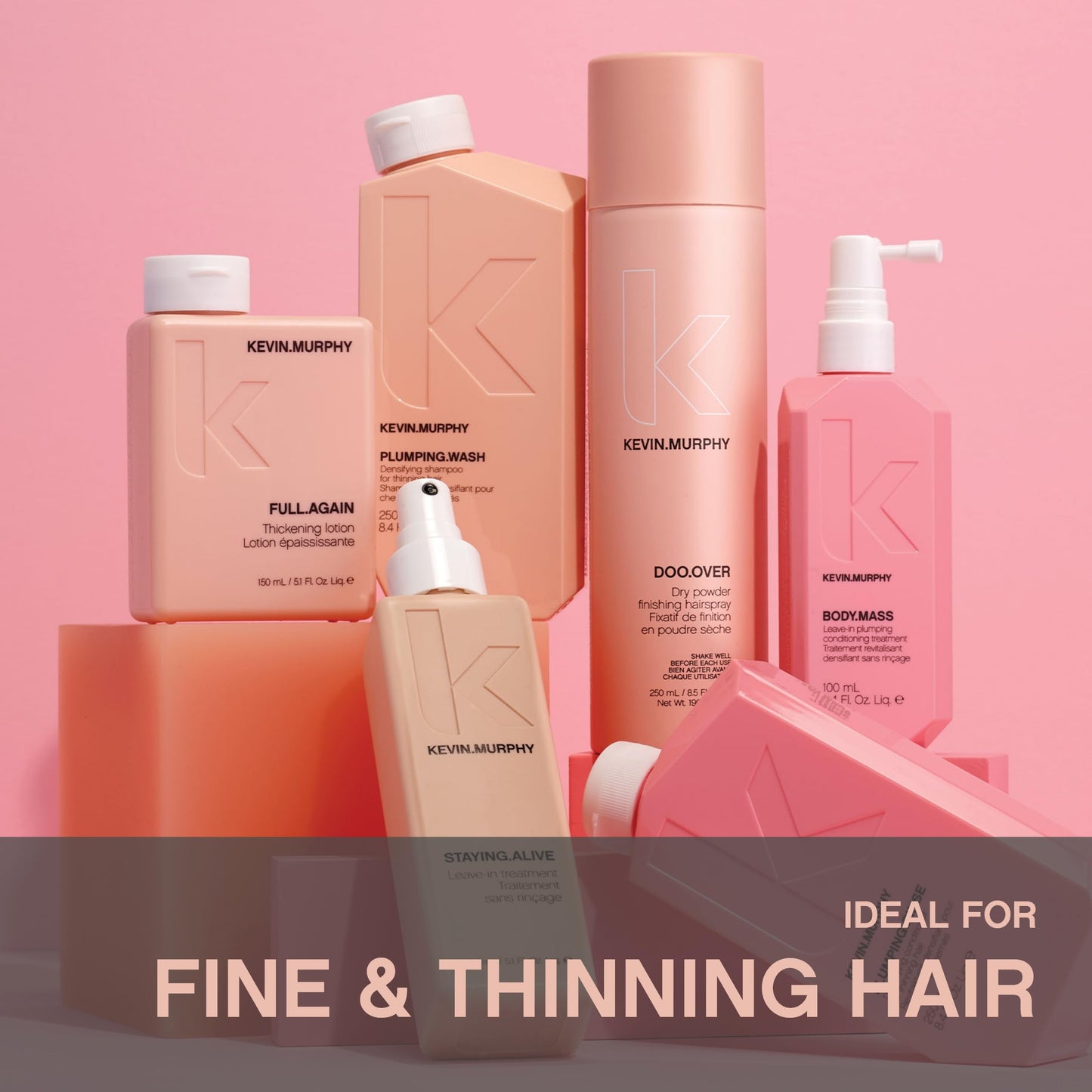KEVIN.MURPHY FULL.AGAIN - Hair Thickening Lotion - For Hair Repair - For Fine & Thinning Hair - Volumiser - Sulphate & Paraben Free Hair Care - 150 mL / 5.1 fl oz