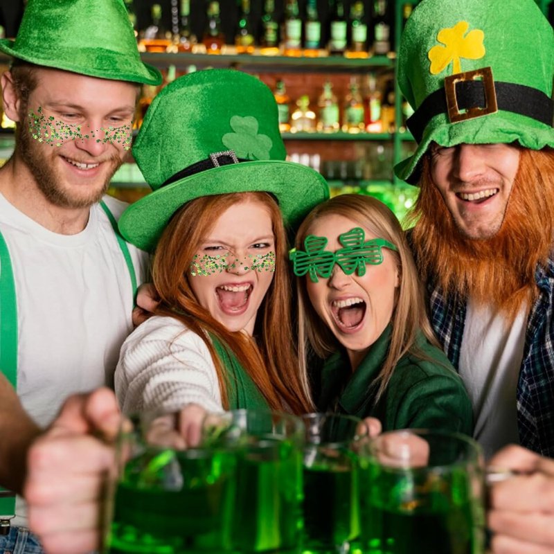 Shamrock Glitter Stick for Face, Hair & Body | St. Patrick's Day Four Leaf Clover Green Makeup