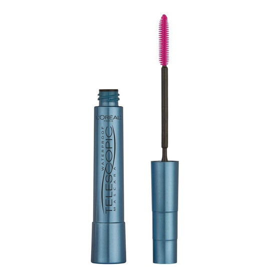 L’Oreal Paris Makeup Original Telescopic Mascara, Separating Mascara Volume and Length Formula, Waterproof, Black, 0.27 Fl Oz., 1 Count