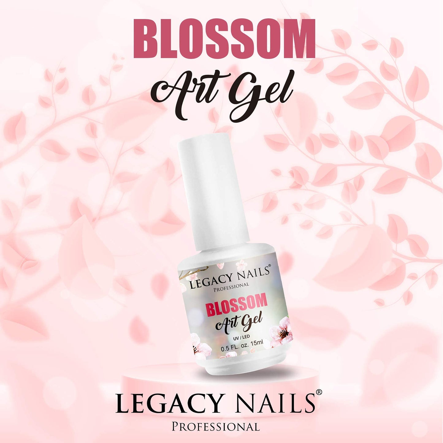 Legacy Nails Professional - Gel Glue & Foil Transfer Gel & Blossom Art Gel - The 3 Star Products for Your Designs.