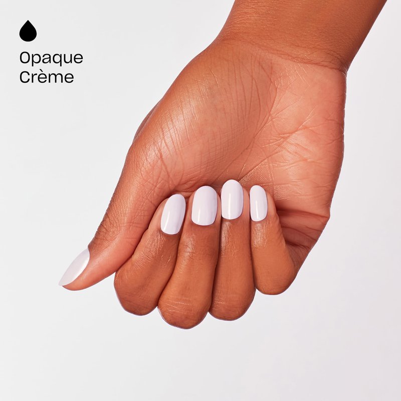 OPI GelColor Hue is the Artist? | Opaque Soft Cool Lavender-White Crème LED Cure Gel Nail Polish | Salon-Quality Shine, Long-Lasting Wear | 0.5 Fl Oz