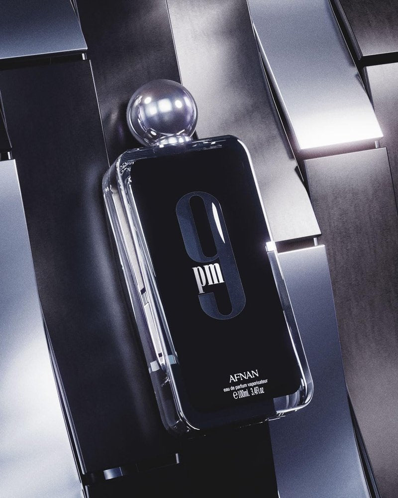 Afnan 9 PM Eau De Parfum for Men - 3.4 Fl. Oz | Long-Lasting Fragrance