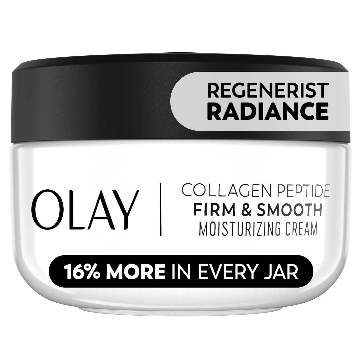Olay Regenerist Radiance Collagen Peptide Face Moisturizer, Firming and Smoothing Anti Aging Face Cream, Fragrance Free Daily Facial Moisturizer for Hydration, Elasticity, and Wrinkle Appearance, 2 Oz