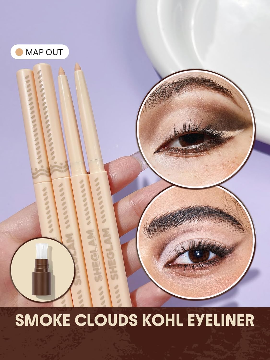 Smoke Clouds Eyeliner - Creamy Matte Finish for Versatile Looks | Long-Lasting & Easy to Apply