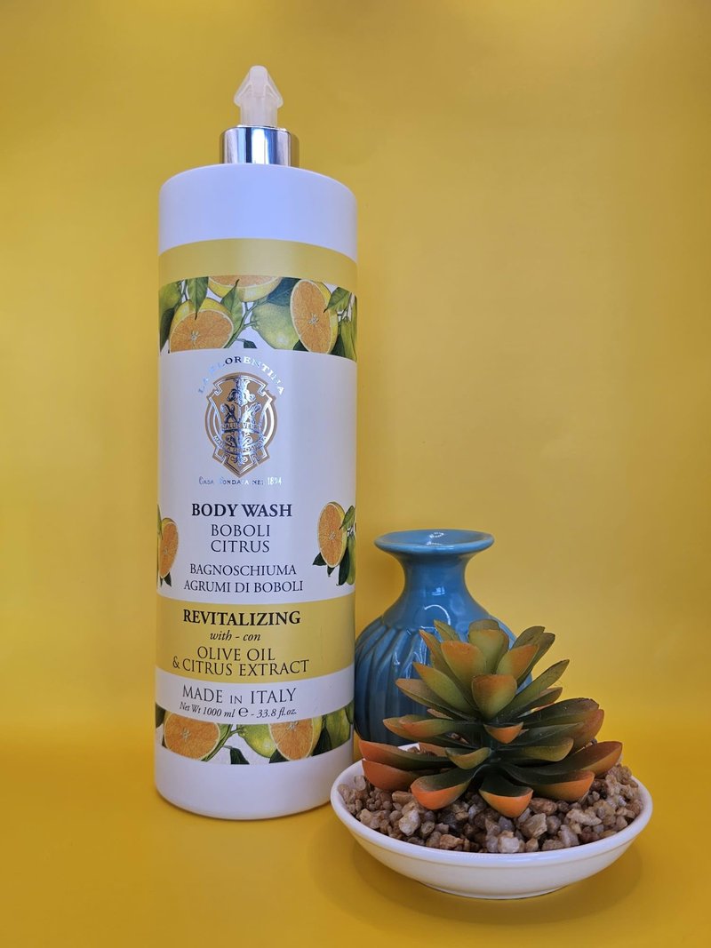 La Agrumi Di Boboli Florentina Revitalizing Citrus Body Wash with Olive Oil, Made in Italy, 33.8 fl oz