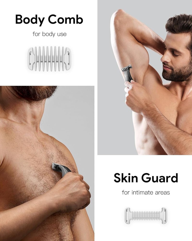 Guide Guards Set - 1/2/3/5mm Comb Attachments for Skin & Body | Hard Case Included, Compatible with Obalde QP Series