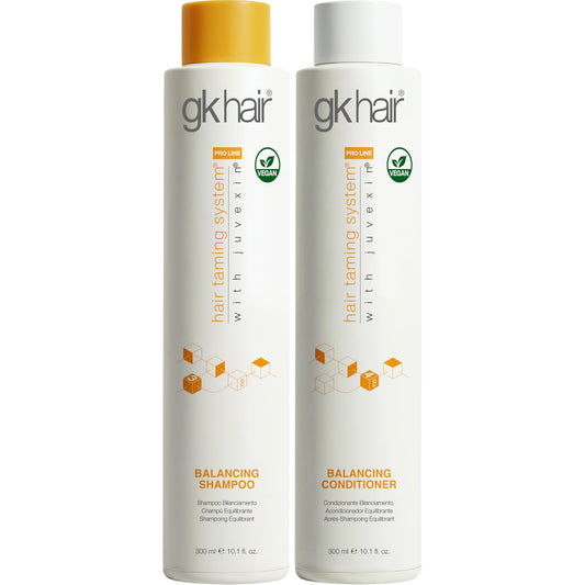 GK HAIR Balancing Shampoo and Conditioner Set for Oily Hair Upto 72-Hour Freshness Best Shampoo and Conditioner for Greasy Scalp Build Up Dirt, Skip the Daily Wash, Gentle Fragrance 10.1 Fl Oz