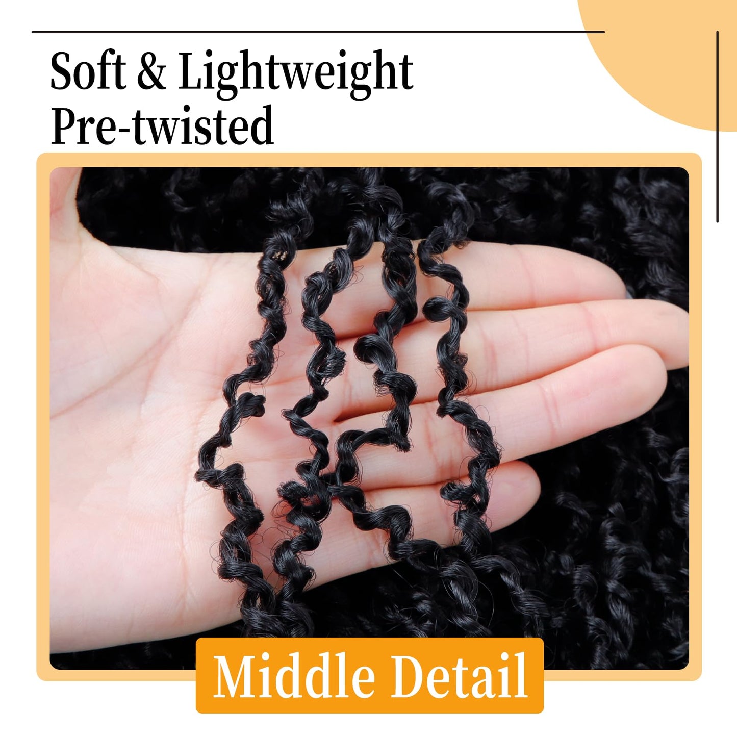 10 Inch Pre-Looped Yanky Twist Crochet Hair, 30 Strands/Pc, Mini Passion Twists, Senegalese Braiding Hair (Grey#, 8 Pcs/Pack)