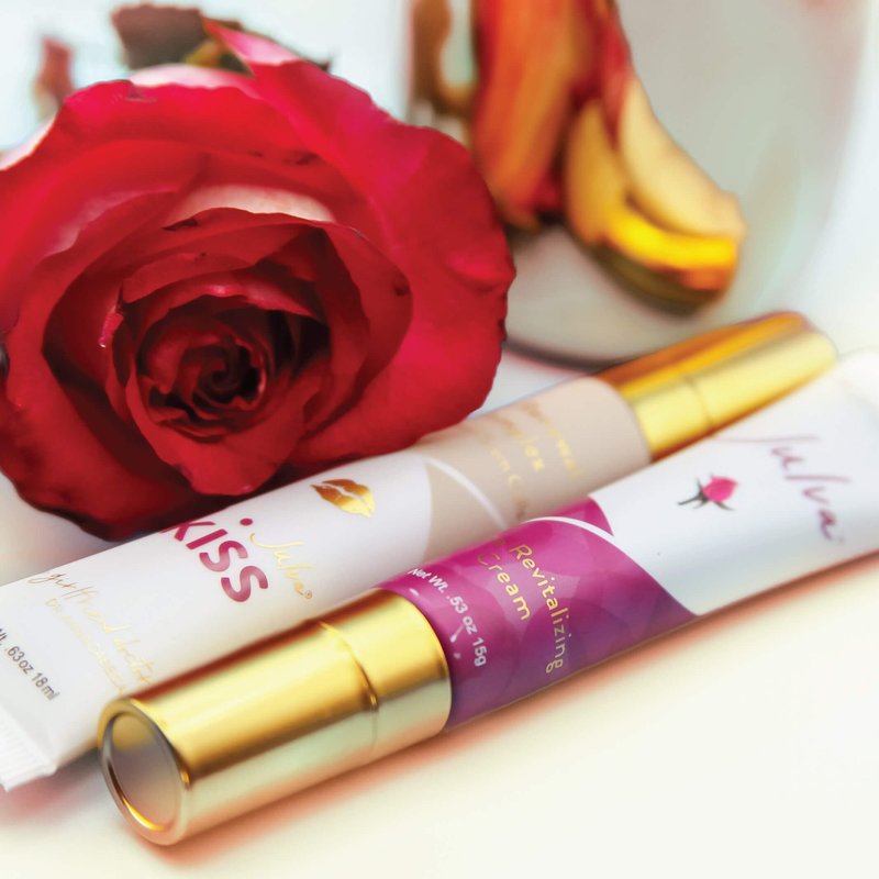 Julva Kiss Lip Duo by Dr. Anna Cabeca – Moisturizing Cream + Lip Renewal Complex Set for Daily Skin Hydration