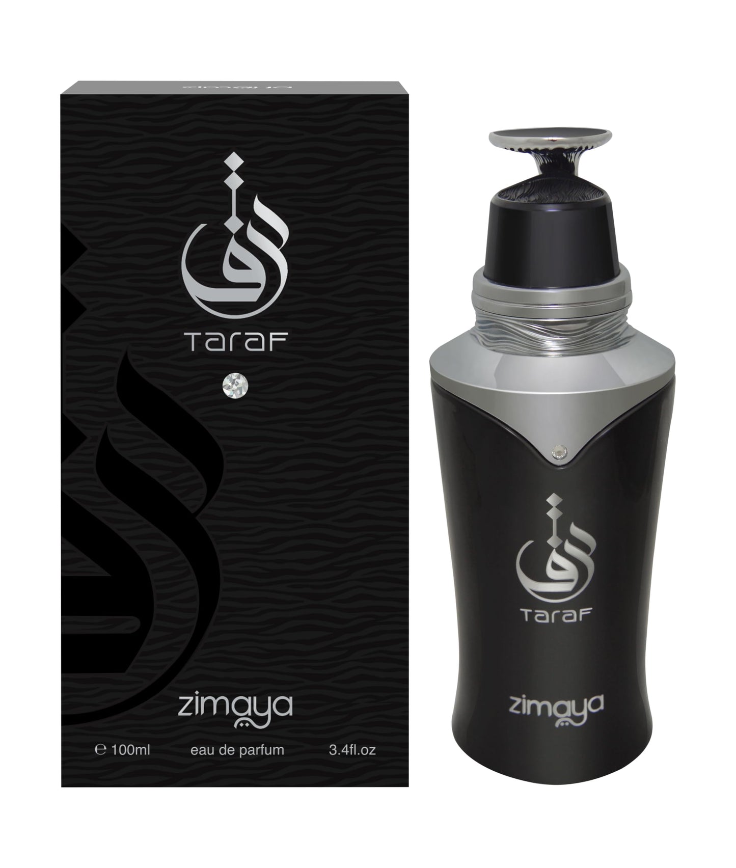 zimaya Taraf Black for Men Eau De Parfum, 100ml(3.4 oz)