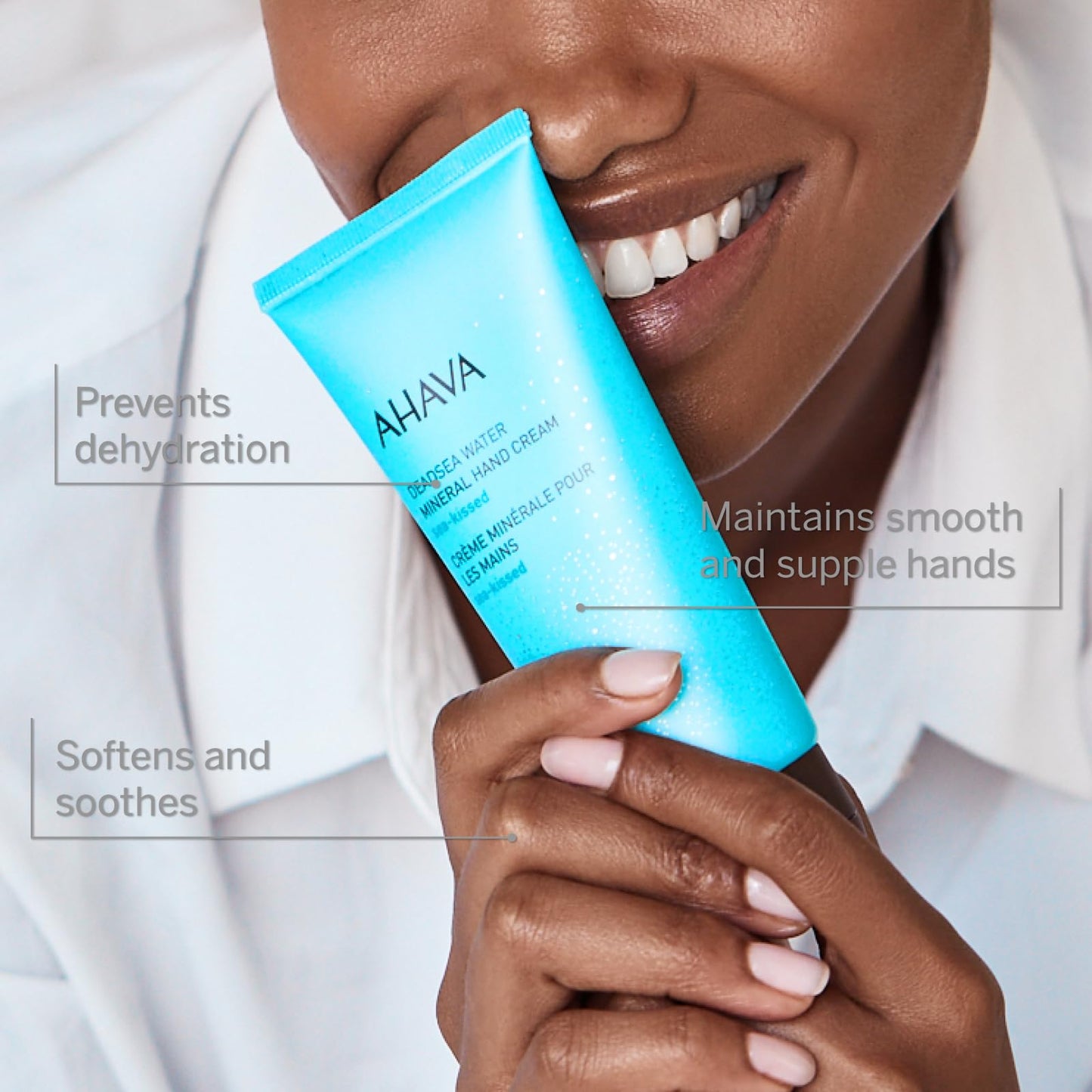 AHAVA Sea-Kissed Hand & Body Care Set – Includes Hand Cream (100ml) & Body Lotion (8.5 Fl.Oz) | Enriched with Dead Sea Minerals, Magnesium & Refreshing Sea-Kissed Fragrance