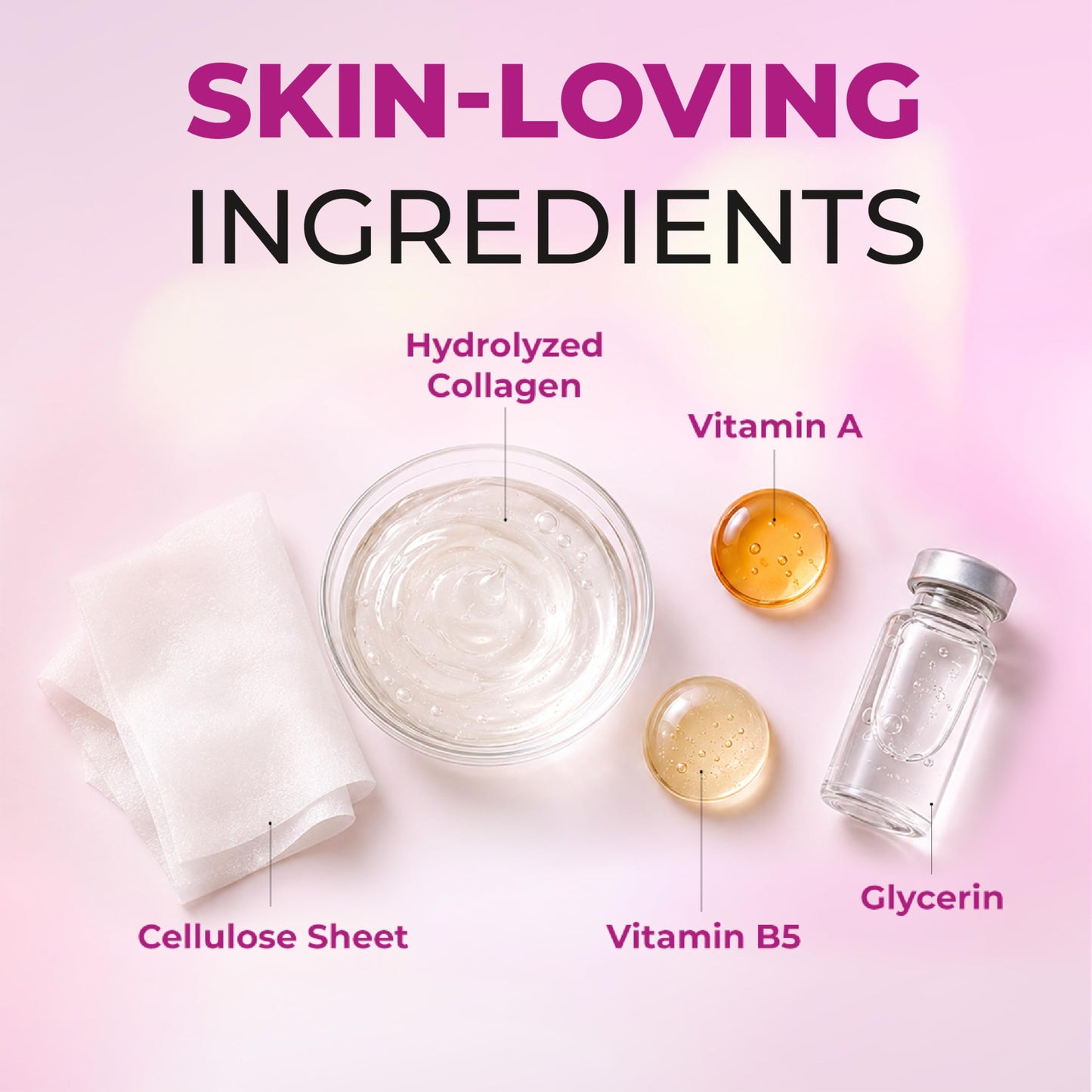 LIVAURA Retinol Anti-Aging Sheet Mask – Hydrating Collagen Face Masks, Sheet Masks for Skin Care, Moisturizing Facial Mask Pack for Women, Sensitive & Dry Skin, Hydrating Face Mask