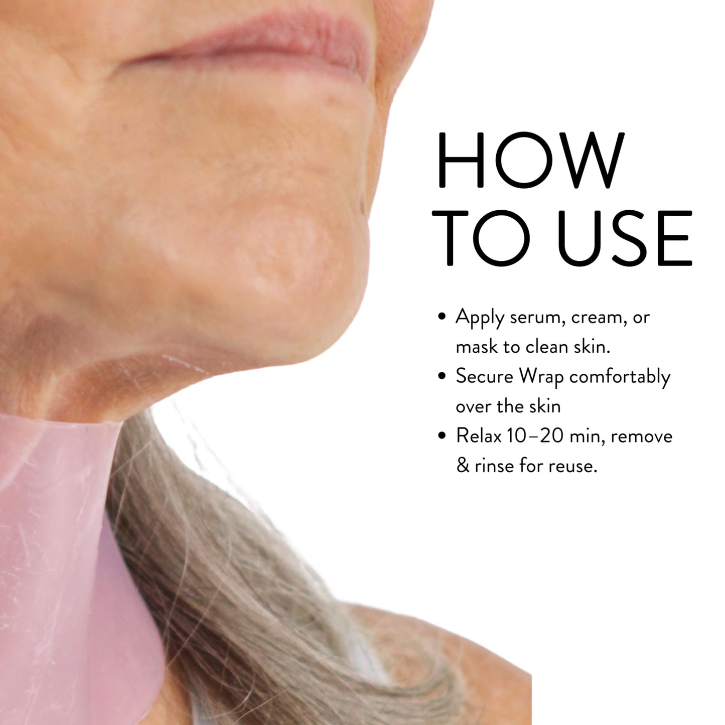 Nurse Jamie Skin Perfecting Silicone Neck Wrap – Reusable Anti-Aging Treatment for Fine Lines, Crepey Skin & Firmness