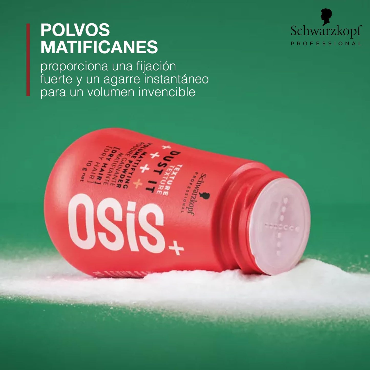 OSiS+ Dust It - Mattifying and Texturizing Volume Powder – Long-Lasting Hold, Strong Control and Separation for Different Hair Styles