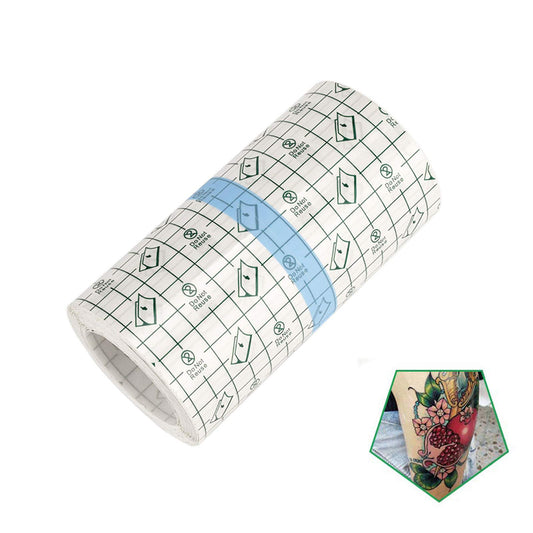 Tattoo Aftercare Bandage Roll 6" x 10 Yard - Waterproof Transparent Film for Tattoo Initial Healing and Skin Repair Adhesive Tattoo Supply Wrap