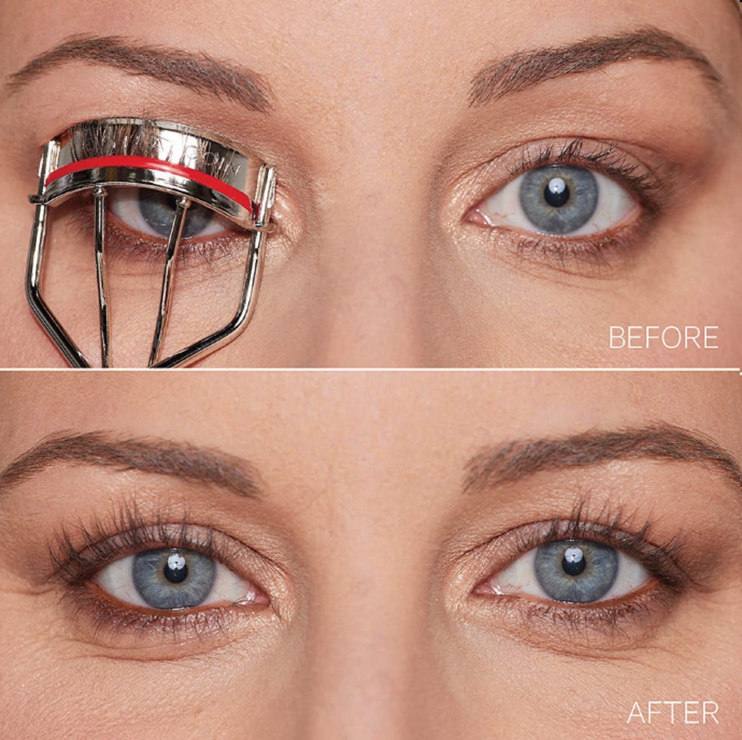 Kevyn Aucoin The Eyelash Curler: Easy use. Long-lasting curl of lashes effect. Wide opening. Stainless steel with two red lash cushions. Pro makeup artist tool for before & after mascara application