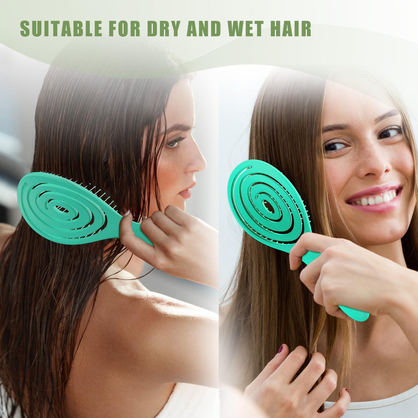 SHINLEA Detangle Hair Brush, Unique Spiral Hairbrush for Women Men & Children, Does not Pull the Hair, Hair Straightening Brushes for Curly, Straight & Wet Hair
