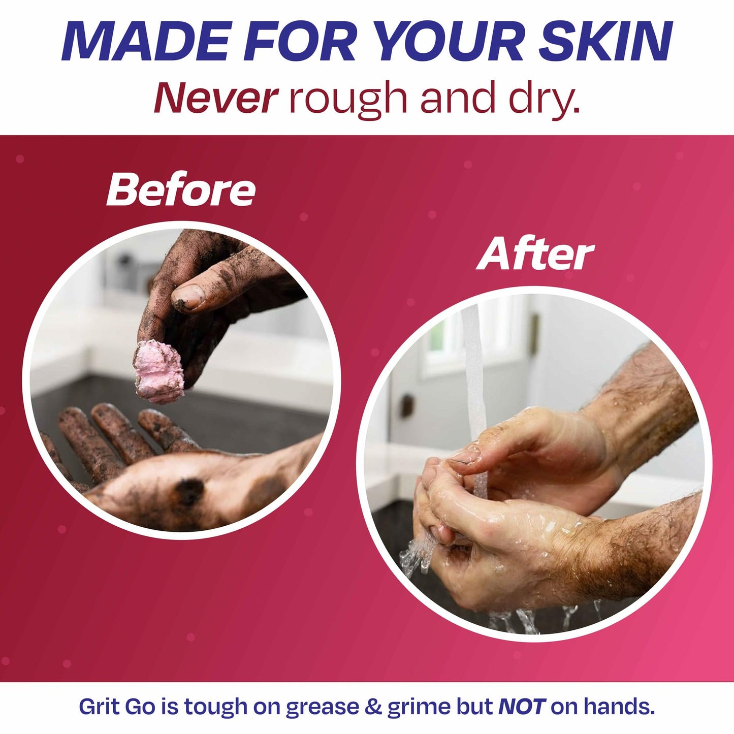 Grit Go Industrial Hand Soap – Heavy-Duty Gritty Hand Cleaner for Mechanics, Construction Workers & More – Removes Grease, Oil, Rust & Paint – Moisturizing & Exfoliating Hand Paste (4 lb)