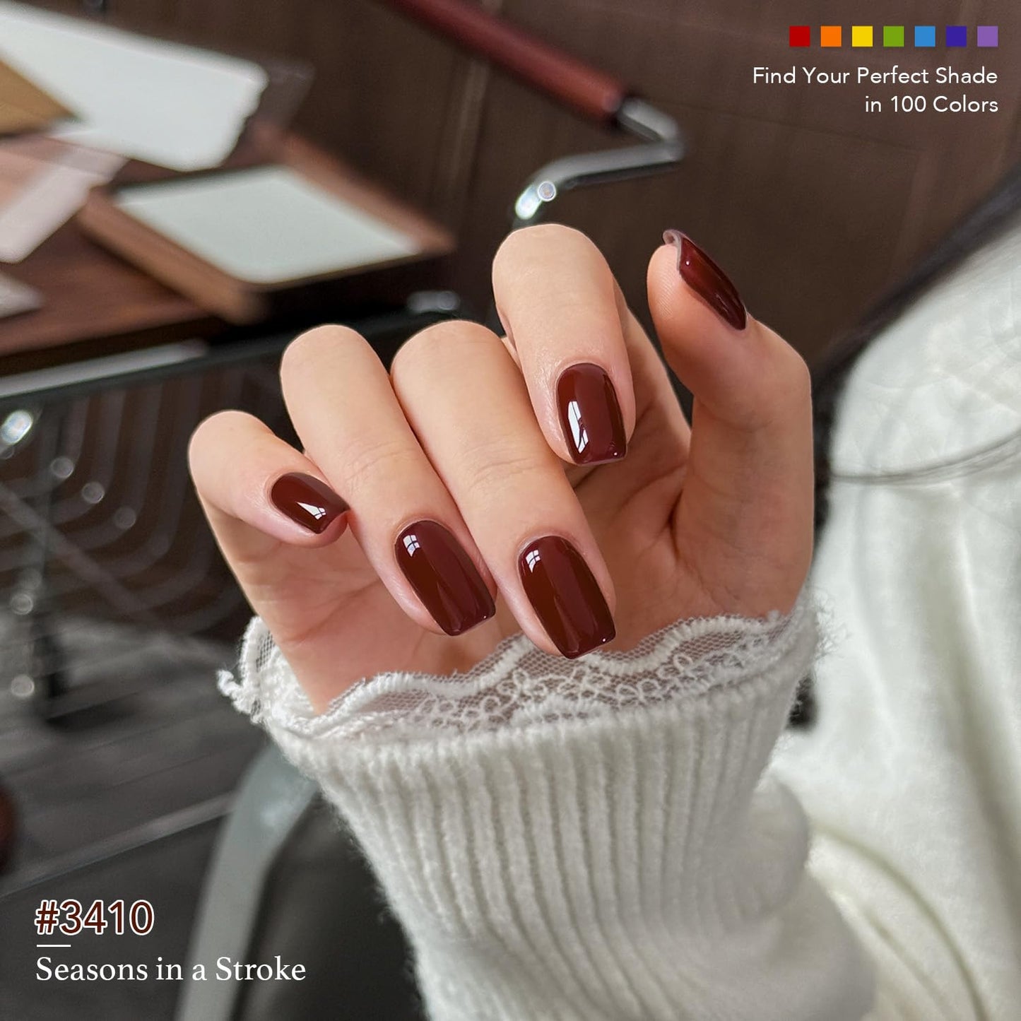 GAOY 108 Pcs Gel Nail Polish Set, 100 Colors Home Manicure Gel Polish Kit
