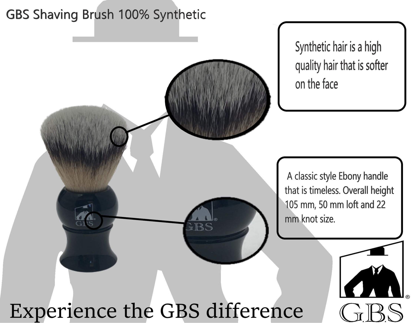 G.B.S Grooming Gift Set - Black Adjustable Double Edge Safety Razor, Shaving Mug, Shave Brush Razor Stand, Razor, Travel Toiletry Bag, Lavender Aftershave Balm and Natural Shaving Soap