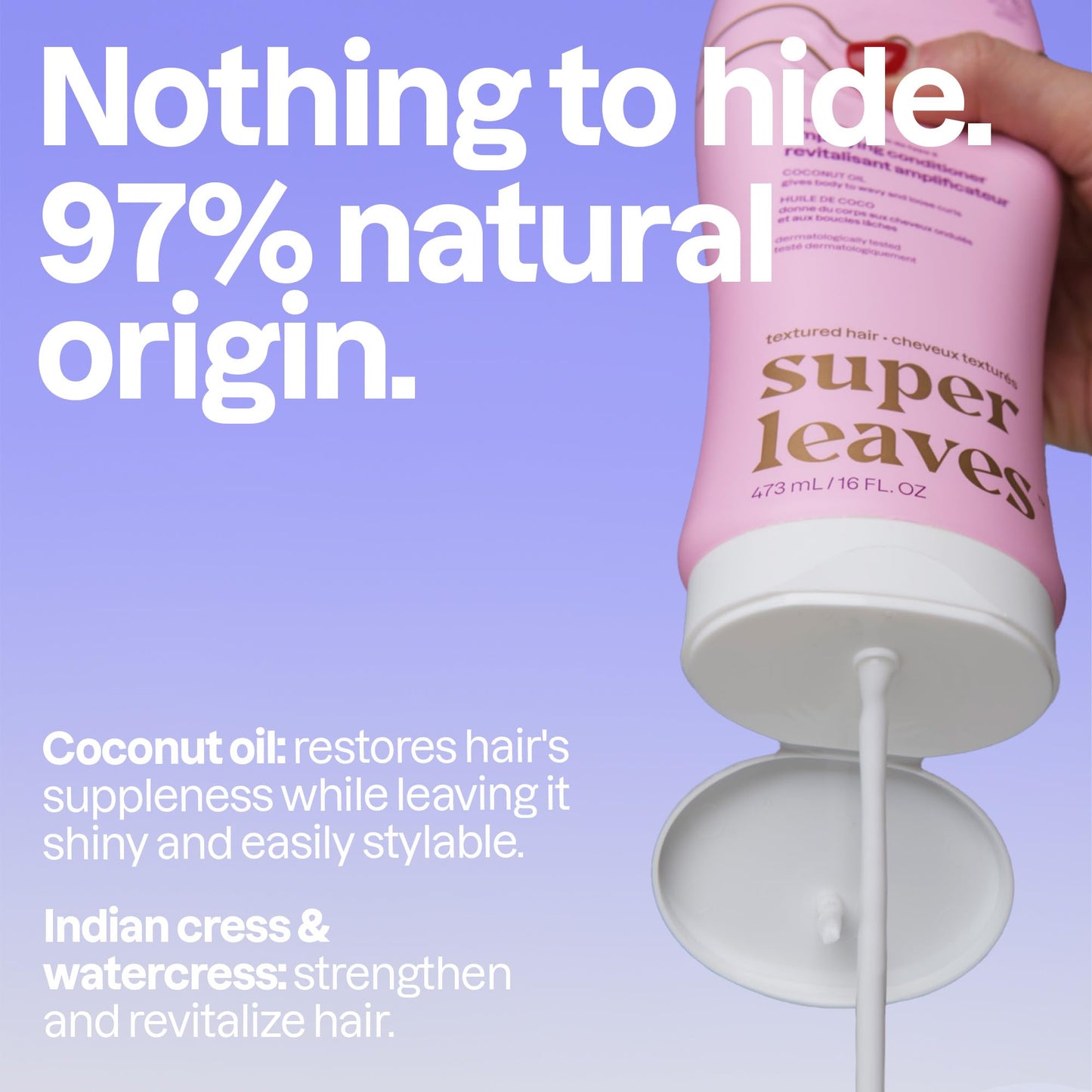 Bundle of ATTITUDE Hair Shampoo and Conditione, Plant- and Mineral-Based Ingredients, Vegan and Cruelty-free Beauty and Personal Care Products, Wavy and Curly, Coconut oil 16 Fl Oz