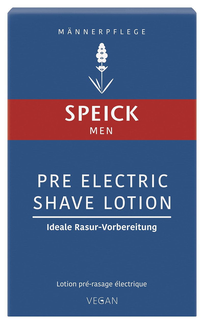 Speick Men Pre Electric Shave Lotion with Relaxing Lavender Oil and a Blend of Essential Oils, Natural Vegan Skin Care, 3.4 Fluid Ounces