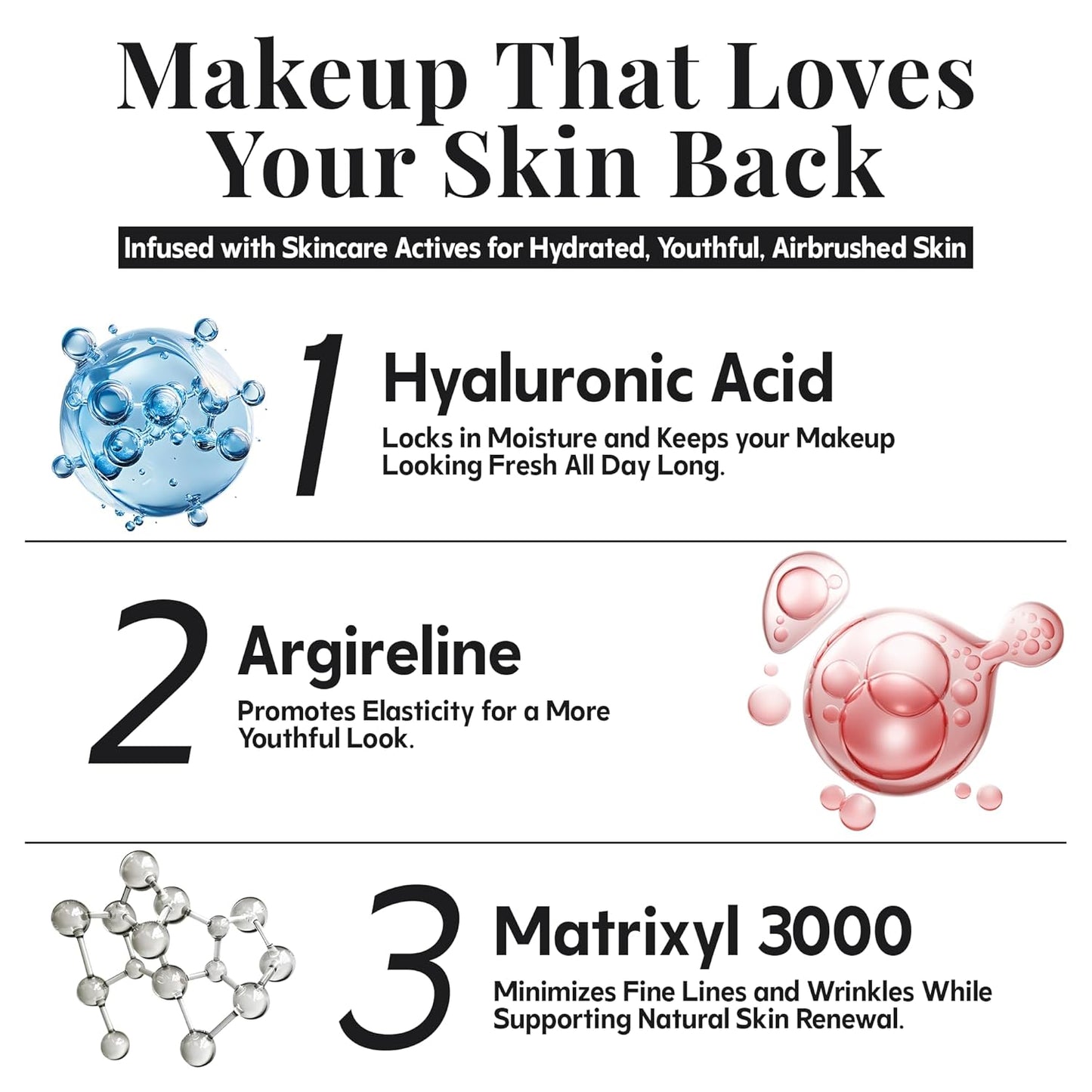 MagicMinerals AirBrush Foundation - 2 Piece Set with Kabuki Brush | Anti-Aging Spray Makeup for Smooth Radiant Skin - Medium