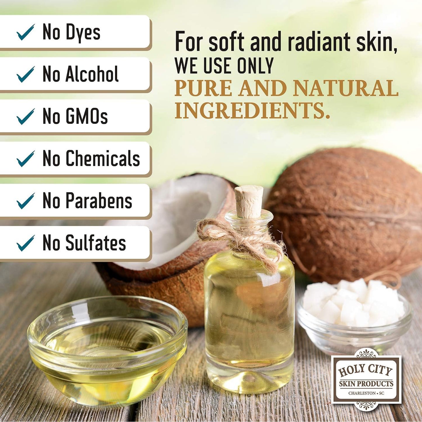 HOLY CITY SKIN PRODUCTS Exfoliating Body Scrub - Pure Dead Sea Salt Scrub for Hands and Body, 16 fl oz Hydrating Moisturizing Skin Care for Body Acne, Eczema, Wrinkles (Lavender)