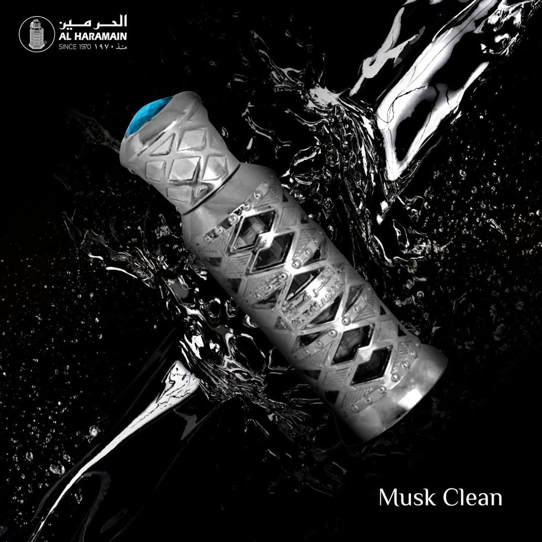 Al Haramain Musk Clean for Unisex Adult - 0.4 oz Parfum Oil (Mini)