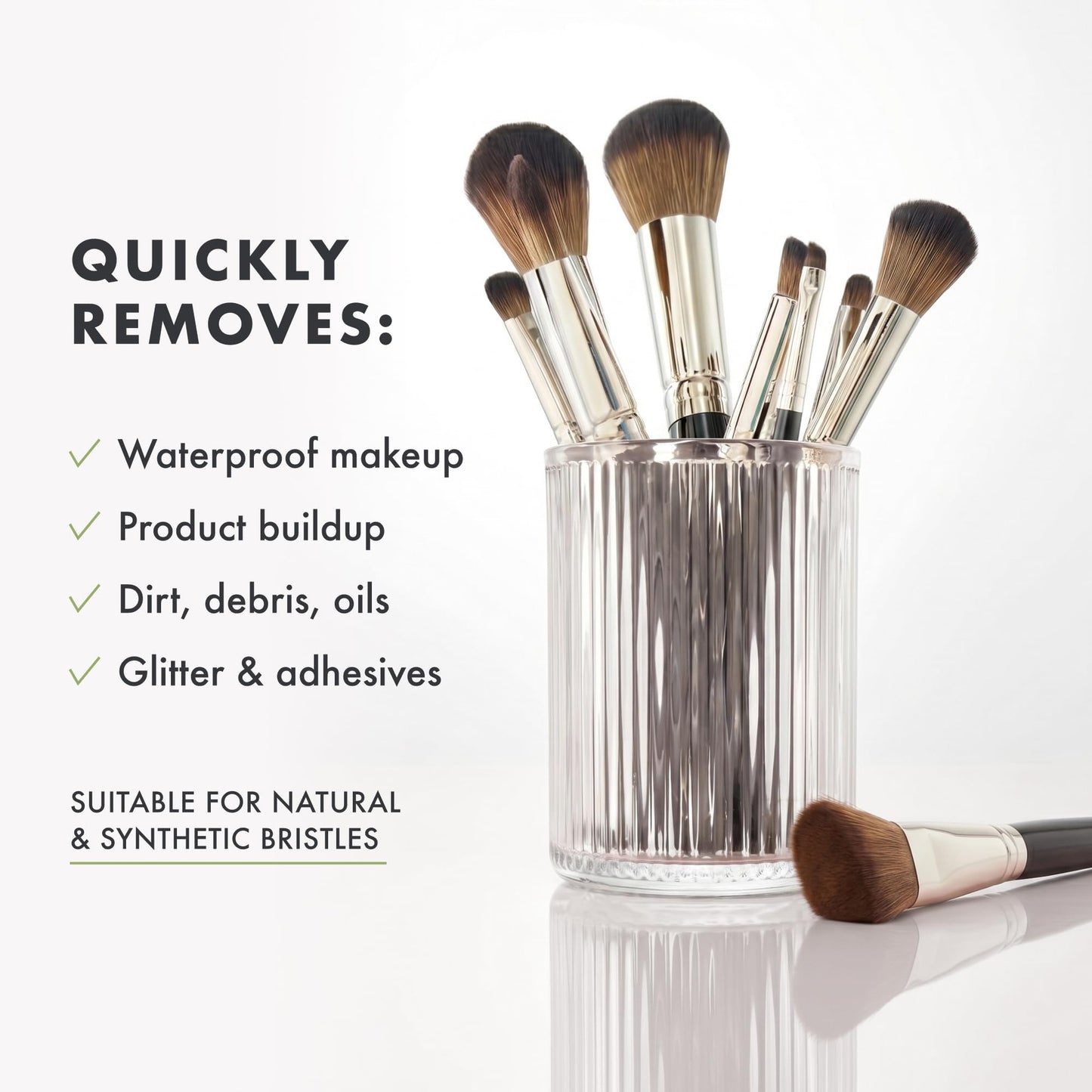Cinema Secrets Vegan Makeup Brush Cleaner - Sponge & Makeup Brush Shampoo for Deep Cleansing - Removes Build-Up & Stains - Gentle & Cruelty-Free Beauty Tools Accessories