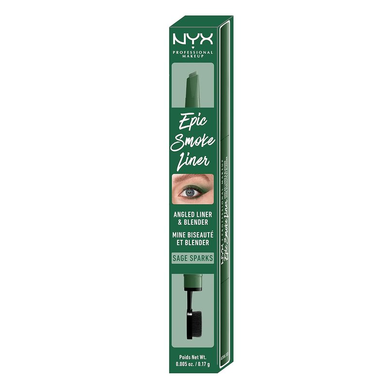 NYX Epic Smoke Liner - Vegan Smoky Eyeliner in Sage Sparks | Hunter Green Shade