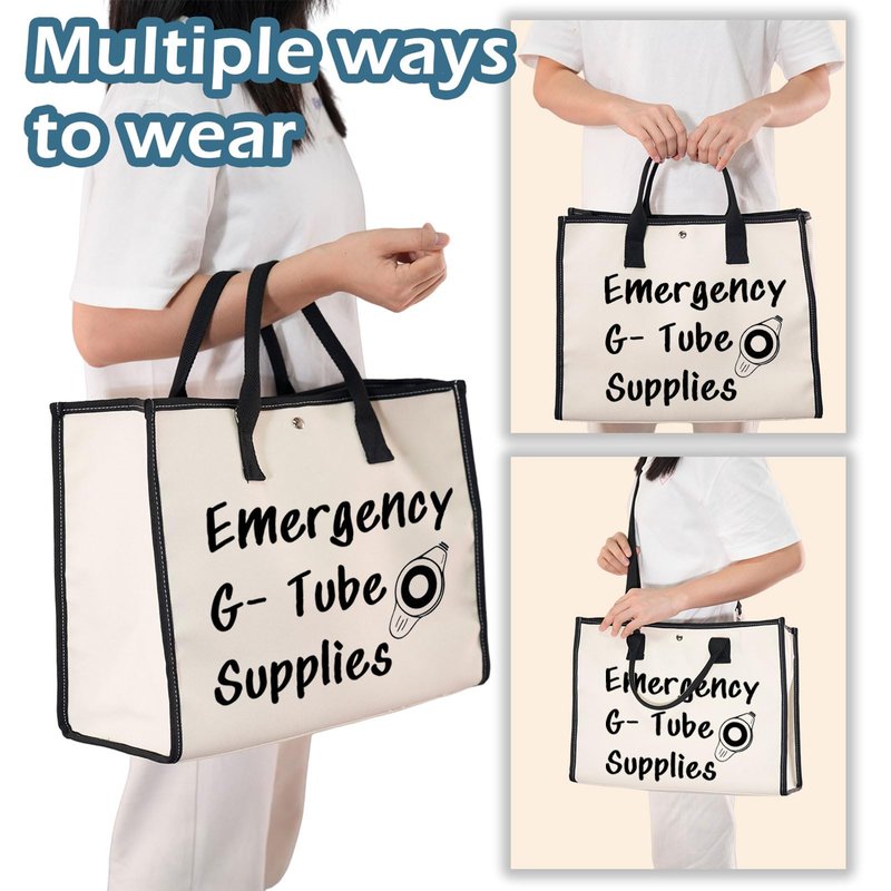 XYANFA Feeding Tube Bag Funny Dietician Gift Nurse Cosmetics Makeup Bag Critical Care Nursing Gift Emergency G Tube Supplies
