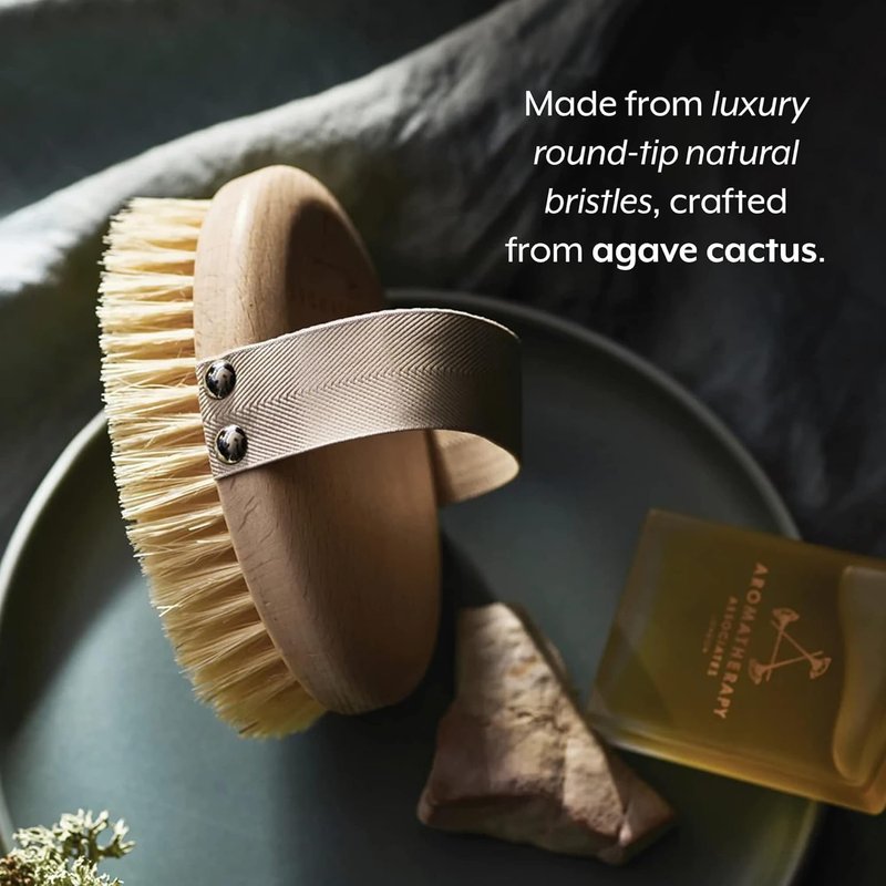 Aromatherapy Associates Revive Body Brush, Natural Dry Brush for Exfoliating Skin, Boost Circulation & Lymphatic Drainage, Anti-Cellulite Body Scrub Brush, 1 Count