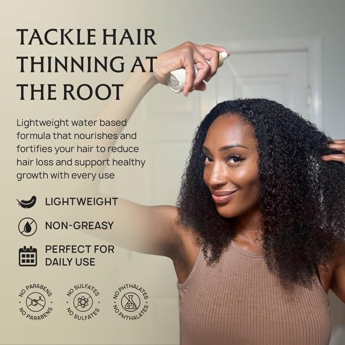 Hair Growth Oil Spray - 100% Pure Organic Batana, Castor & Rosemary Oils for Thicker Hair | 4.1 Fl Oz
