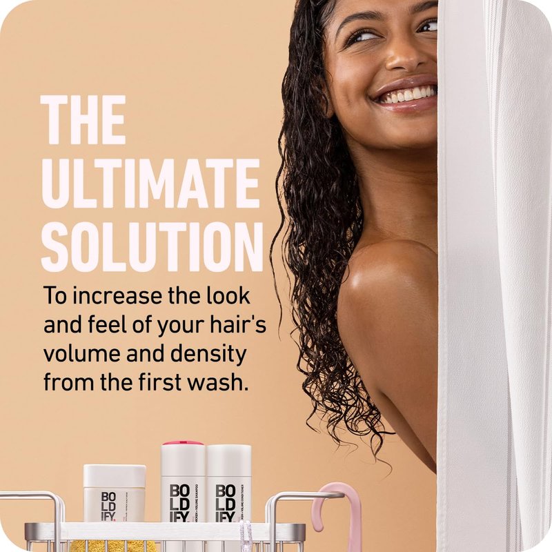 Boldify Thicken Volume Conditioner - Ultimate Biotin Formula for Hair Thickening, Split End Repair, Nourishment, and Fine or Oily Hair for Women & Men