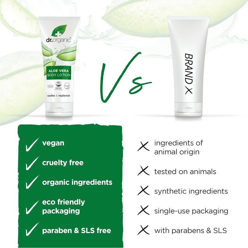 Organic Aloe Vera Skin Lotion - Hydrating & Soothing Moisturizer | 6.8 fl. oz.