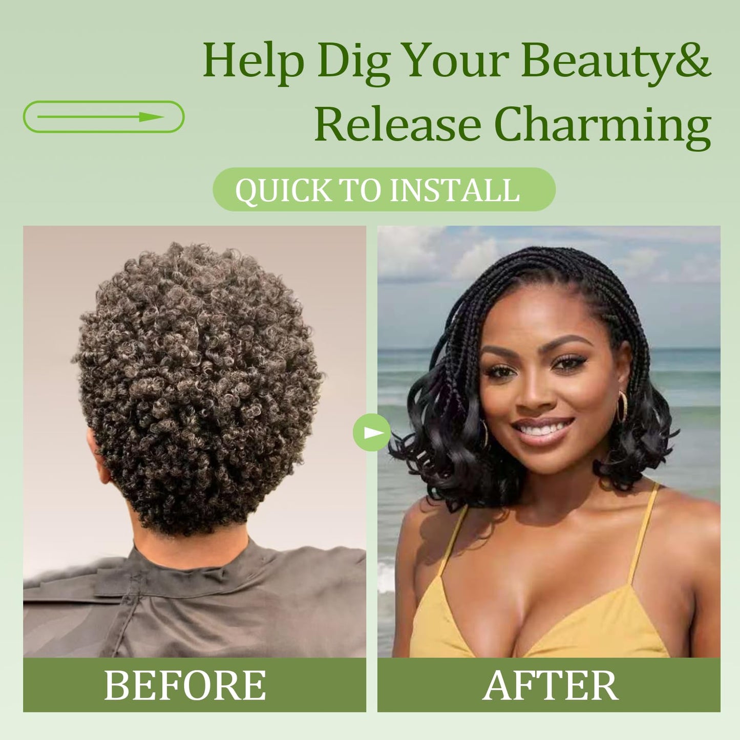 French Curl Braiding Hair Crochet Braids 8 Inch Pre Looped Goddess Box Braids Crochet Hair with Curly Ends Crochet Hair for Black Women (T1B/30/27)