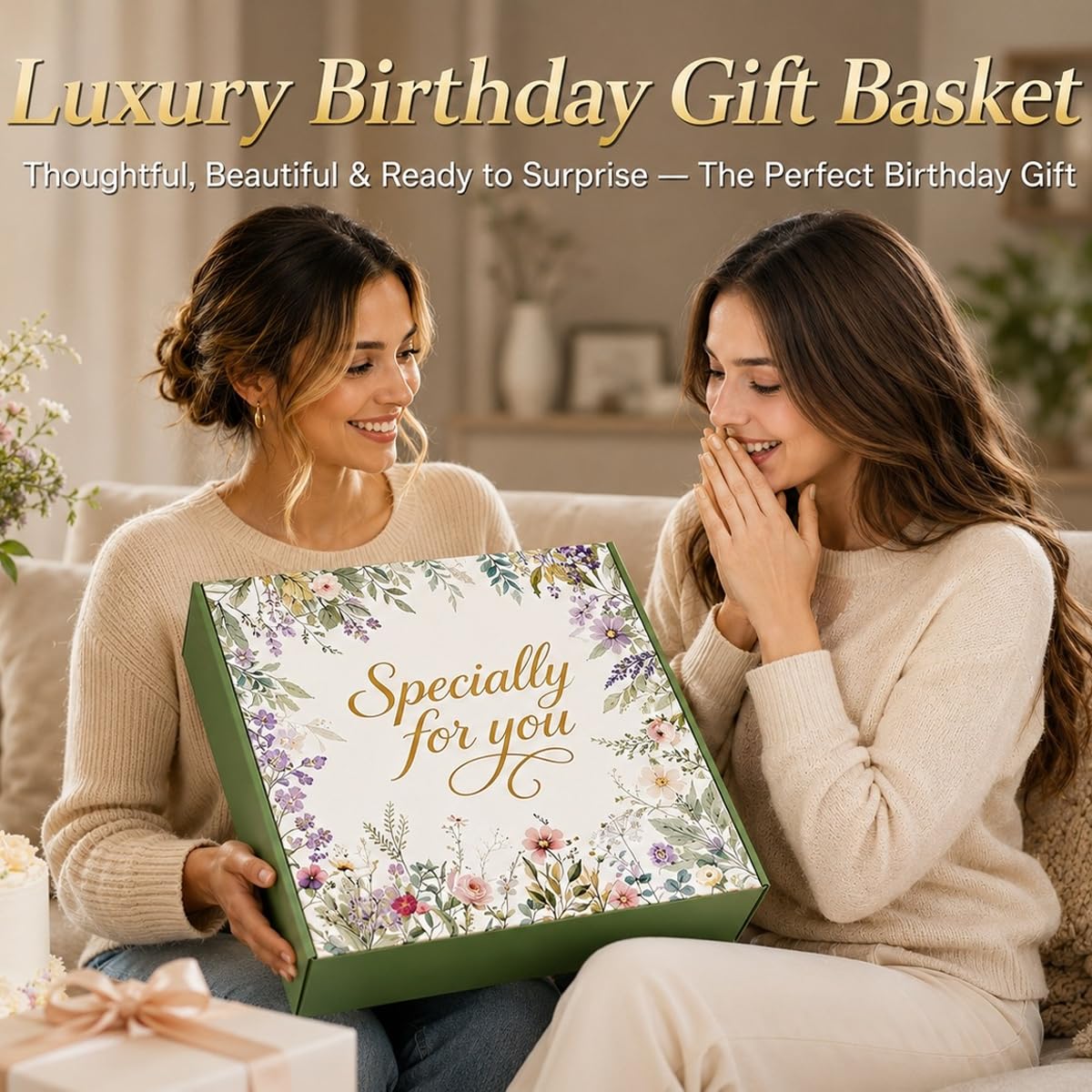 Self Care Gifts for Women Birthday Gifts for Her, Gift Basket Get Well Soon Gift, Thinking of You Gift Set Care Package Spa Gift for Women, Graduation Gift for Her Gift Box for Adults Mom Sister