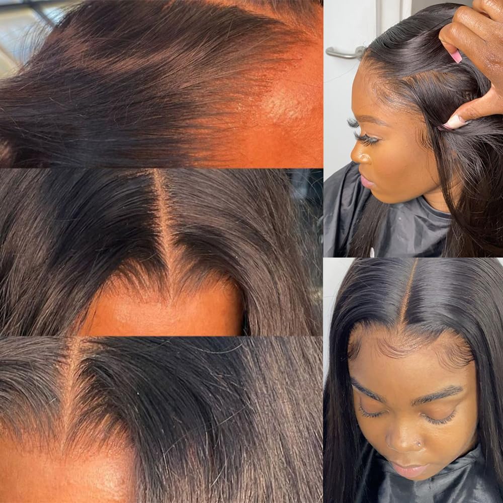 Topnormantic 4x4 Transparent Lace Closure, 12A Grade Human Hair Closure for Women Brazilian Virgin Hair Swiss Lace Closure Pre Plucked with Baby Hair Silk and Soft Straight closure 12 Inch