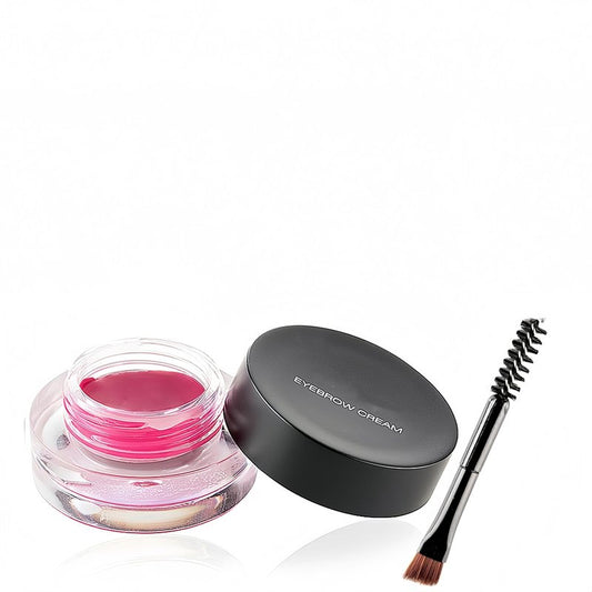 Melemando 12 Color Eyebrow Cream Colorful Smooth Eyebrow Pomade Gel Long Lasting Waterproof Eyeliner Gel Eye Brow Makeup Cosmetics with Eyebrow Brush (08 Magenta)
