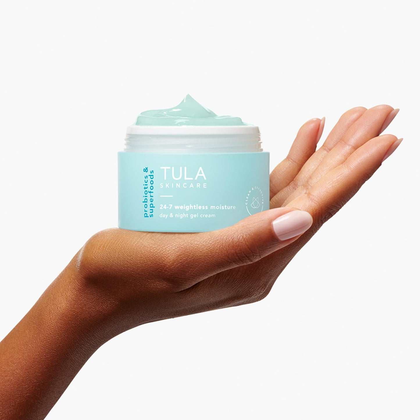 TULA Skin Care Keep It Clear - Acne Foam Facial Cleanser, 6.3 oz + 24-7 Weightless Moisture Hydrating Day & Night Cream - Travel Size, 0.5 oz, 2 Piece Set