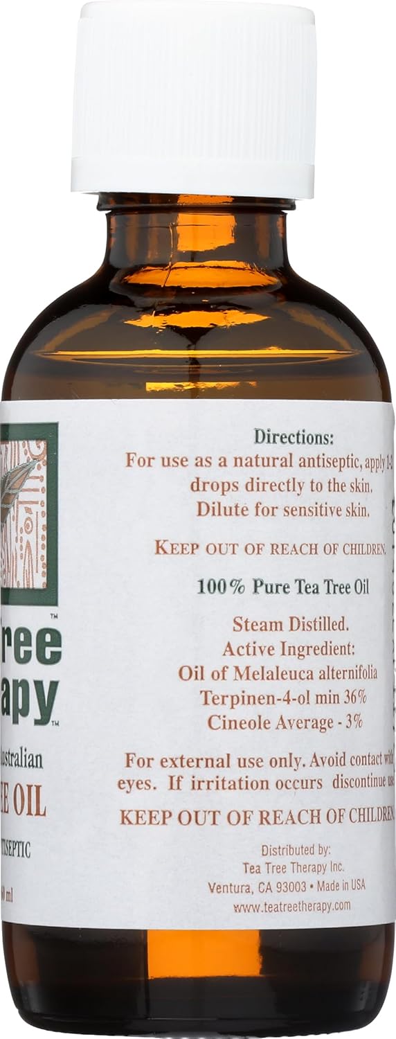 100% Pure Australian Tea Tree Oil - Natural Antiseptic | 2-Ounce Bottle
