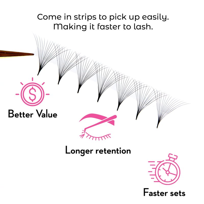 One V Salon Pro 14D Ultra-Speed Promade Fans,1000 Premade Extreme Mega Volume Lash Fans | C Curl | 0.05 | 9–15 mm Mixed Lengths | Thin Base, Fast Application Eyelash Extensions(Ultra 14D-0.05-C Curl)
