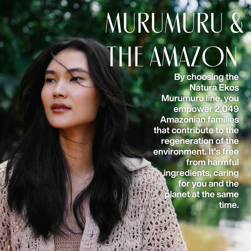 natura Ekos Murumuru Reconstruction Hair Mask - Reduce Breakage & Rebuild Hair Fiber - Intensely Repairs & Protects From Damage -Deep Hydration - Vegan & Cruelty-Free Hair Care - 200g