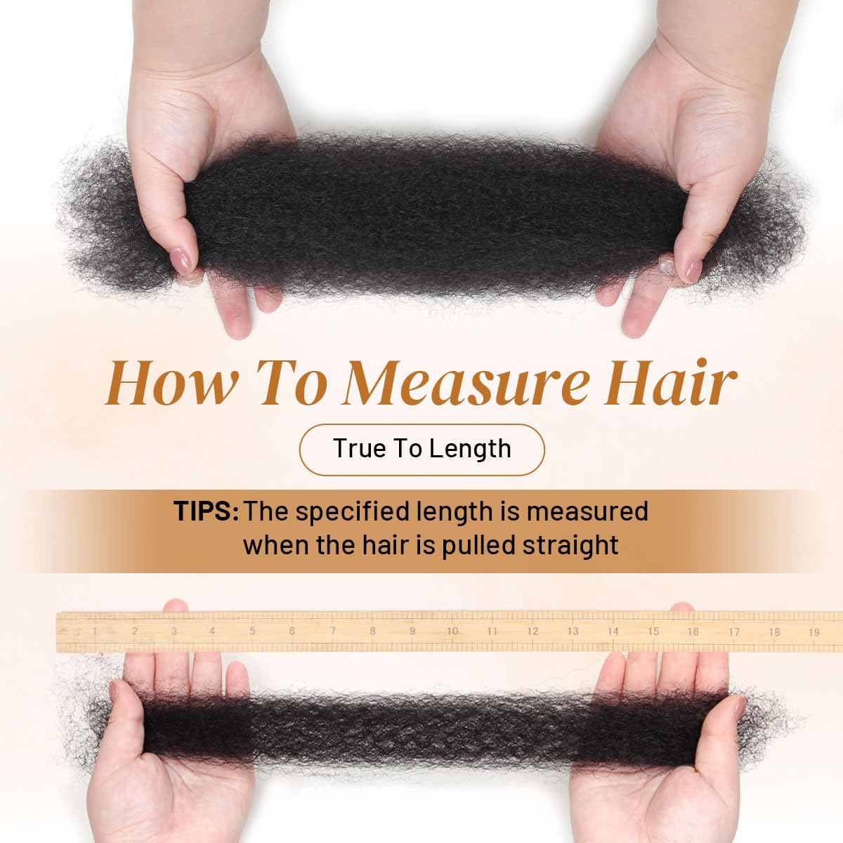 16 Inch Afro Kinkys Bulk Human Hair For Twist,100% Human Hair 4C Kinky-Curly for Dreadlocks, Loc Repair, Braiding Hair(Natural Black, 50 Gram)