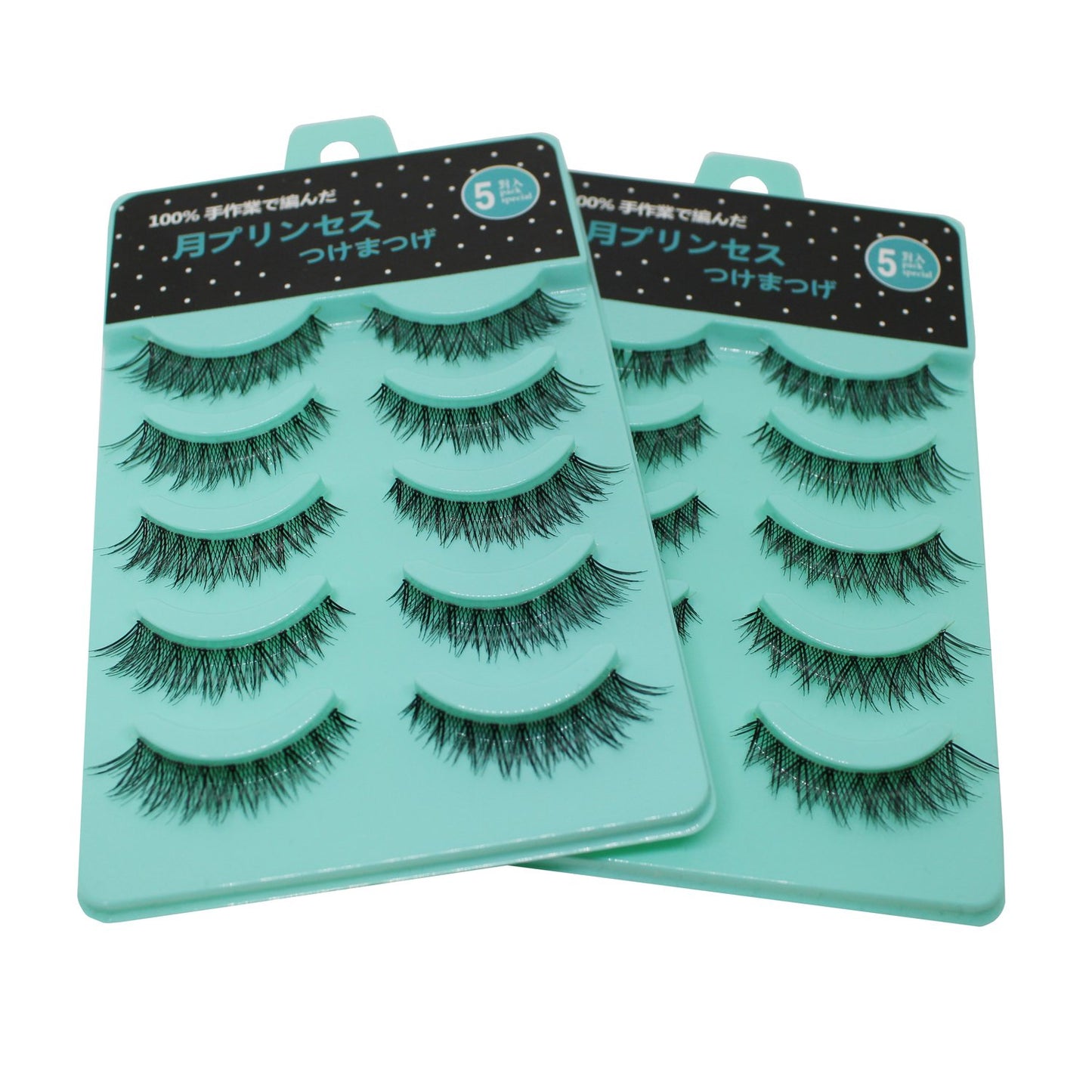 Scala 3D False Eyelashes - Messy Cross Thick Natural Look | 5 Pairs, Short Length (L-12)
